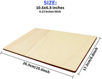 Twdrer 4 unidades de placas de madera rectangulares sin terminar, placas de madera para bricolaje en casa, manualidades, pintura, escritura, decoración de boda (10.5 x 7.0 x 0.2 in) - Arteztik
