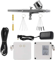 Kit de aerógrafo DKIEI recargable de una sola acción modelo de aerógrafo kit mini compresor de aire de pulverización, juego de bolígrafo para maquillaje, galletas, tartas, arte pintura de uñas, tatuaje, pintura facial, modelo para colorear - Arteztik
