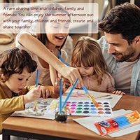 Juego de pinceles de pintura, 1 paquete de 12 unidades, cabezal de cepillo de nailon, apto para pintura al óleo, acuarela, etc., el mejor regalo para los amantes de la pintura. - Arteztik
