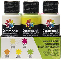 Delta Ceramcoat - Kit de pintura brillante en la oscuridad - Arteztik
