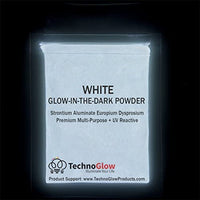 Color Blanco UV/brilla en la oscuridad), Pigmento en polvo – Medio 30 – 40 um-100g - Arteztik
