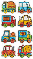 Bulk rollo pegatinas prismático, Mini tren coches (50 se repite) - Arteztik

