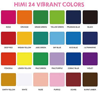 HIMI Jelly Gouache Juego de pintura, 24 colores x 1.0 fl oz/1 oz Jelly Cup diseño con 3 pinceles de pintura y paleta en un estuche de transporte para artistas, estudiantes, principiantes, pintura de acuarela opaca (rosa) - Arteztik
