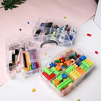 FlowerRiver DIY Caja de almacenamiento apilable de 3 niveles con 30 compartimentos: para costura, accesorios de bordado, cuentas, cinta organizadora, hilos, juguetes para niños, suministros de belleza, anillas, esmalte de uñas. - Arteztik
