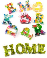 Thanksky - Moldes de resina de cristal, diseño único con letras de cristal, para decoración de interiores, decoración del hogar, arte de pared, para colgar en la pared (mezcla) - Arteztik
