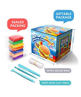 Arcilla seca al aire de Sago Brothers, arcilla de modelado de 24 colores para niños, arcilla mágica de moldeo para limo añade y suministros de limo, regalo para niños Set de arte para niños y niñas - Arteztik
