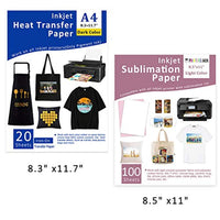 Ahorra un 6% en papel de transferencia de calor de 8.3 x 11.8 in y papel de sublimación de 8.3 x 11.0 in. - Arteztik
