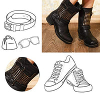500 remaches cuadrados de 0.394 in de cuatro mandíbulas de cuero de la ropa, zapatos de remache, artesanía, puntas, accesorios con punta recta, herramienta para manualidades - Arteztik
