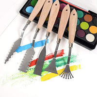 CONDA herramientas de pintura para cuchillos de paleta, mango de madera para cuchillos de metal - Arteztik
