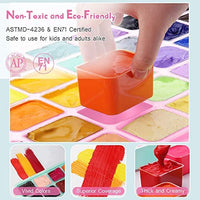 HIMI Jelly Gouache Juego de pintura, 24 colores x 1.0 fl oz/1 oz Jelly Cup diseño con 3 pinceles de pintura y paleta en un estuche de transporte para artistas, estudiantes, principiantes, pintura de acuarela opaca (rosa) - Arteztik

