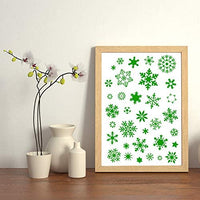 Koogel 7 plantillas de Navidad, incluye 3 plantillas de invierno y 4 plantillas de vacaciones, plantilla de plástico para planificador, diario, tarjeta, bricolaje, dibujo, pintura, proyectos de manualidades - Arteztik
