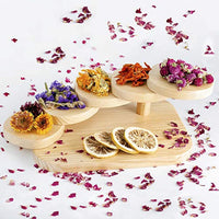 Flores secas, paquete de 12 hierbas de flores secas naturales para baño, bomba, jabón, resina, fabricación de velas, incluye pétalos de rosa, palisandros, lavanda, flores de jazmín, lirio, rodaja de limón y más - Arteztik
