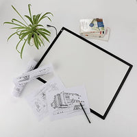 CO-Z A2 LED Dibujo caja de luz, ultra delgado Stepless Dimmable Brillo Tracer Artist Light Pad (A2) - Arteztik
