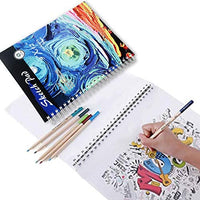 CONDA - Cuaderno de bocetos de 8.1 x 11.4 in, 100 hojas (3.53 oz/m²), encuadernado en espiral, papel de dibujo duradero sin ácido para dibujar pintura - Arteztik
