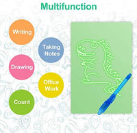 Tablero de dibujo ligero para niños, ELICE A3 Light Drawing Pad Draw con luz, Magic Pad Light up Drawing Pad para niños con plumas mágicas, tablero de escritura de pintura juguetes educativos para niños pequeños niños niñas - Arteztik
