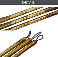 Tianjintang - Juego de pinceles de madera para colgar, diseño de caligrafía de estilo chino vintage, Marrón - Arteztik
