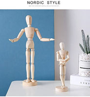 HSOMiD - Figura de mano de madera flexible para hombre, modelo de mano derecha, modelo de mano derecha, para dibujo de dibujo, pintura en casa, oficina, escritorio (12.0 in) - Arteztik

