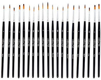 Juego de brochas de pintura Virtuoso, con detalles a mano, para acrílico, acuarela, óleo, incluye un estuche de lujo. - Arteztik
