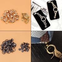 20 remaches con cierre de cadena de 0.315 in, 4 colores, para manualidades, piel, monedero, teléfono móvil, accesorios - Arteztik
