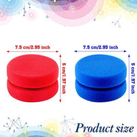 4 Pieces Paint Sponge Applicator Watercolors Sponges Applicator Artist Paint Sponge with 4 Mesh Bags for Painting Crafts Household (Blue, Red Sponge) - Arteztik
