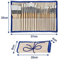 Conda - Juego de 24 pinceles de pintura de diferentes formas, mango ergonómico de madera profesional con estuche organizador para acuarela acrílica, pintura de roca - Arteztik
