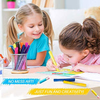 MayMoi Washable Tempera Paint Sticks | Non-Toxic, Quick Drying & No Mess Paint Sticks for Kids (12 Bright Colors, 6g) - Arteztik
