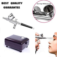 Youteo - Kit de aerógrafo de acción única con mini compresor de aire para decoración de tartas, maquillaje, diseño de uñas, tatuaje, pintura de modelos - Arteztik
