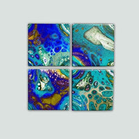 Azulejos de cerámica para manualidades, 12 azulejos redondos blancos sin esmaltar de 3.9 in con almohadillas de corcho, para tinta de alcohol o para verter acrílico, hacer tus propios posavasos, mosaicos, proyectos de pintura, Decoupage - Arteztik
