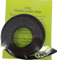 Correas de piel TOFL para artesanías, 4 onzas 1/6" de grosor, 1/2" de ancho y 72" de largo - Arteztik
