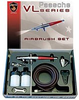 Paasche tg-300r Alimentación por gravedad de doble acción aerógrafo aerógrafo y compresor con tanque - Arteztik
