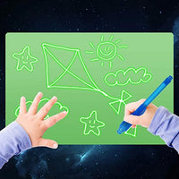 Light Drawing Board for Kids, A4 Light Drawing Pad Draw with Light, Magic Pad Light up Drawing Pad for Kids w/Magic Pens, Painting Writing Board Educational Toys for Kids Toddlers Boys Girls (A4) - Arteztik
