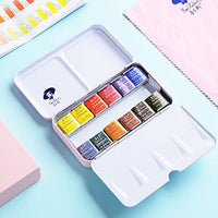 Colores Paul Rubens Artist Grado Acuarela Pasteles Sólidos de Viaje Bolsillo Set Gouache Pintura con Caja de Metal - Arteztik
