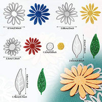 2 juegos de plantillas de corte de metal con diseño de flores y hojas, 14 estilos, plantillas de troquelado 3D para manualidades, álbumes de recortes, tarjetas de papel, 14 unidades en total - Arteztik
