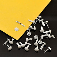 500 sujetadores redondos de metal para álbumes de recortes, sujetadores de papel, remaches, adornos para álbumes de recortes, 0.354 x 0.197 in - Arteztik
