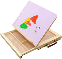 Caballete de mesa de arte con caballete de pintura ajustable, caballete de artista portátil con cajón, caballete de escritorio premium para estudiantes aficionados - Arteztik
