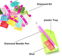 Kit de pintura de diamantes para adultos BLOCE, 12 x 16 pulgadas, kit de pintura por número, esqueleto de calabaza de gato, taladro completo, diamantes de imitación, bordado, arte (Halloween-cat) - Arteztik
