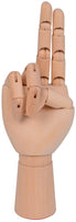 Baitaihem Manikin Maniquí de mano de dibujo artístico de madera con dedos flexibles de madera, 7.0 in, mano izquierda y derecha - Arteztik
