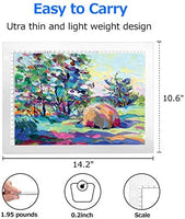 Cuadro de luz LED Artcraft de brillo regulable A4, tableta portátil, tableta portátil, ME456 cable de alimentación USB para copiar tabla de dibujo para artistas diseñando, animación, bocetos (azul) - Arteztik
