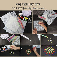 Plantillas de mandala con lunares, plantillas de mandala, plantilla de puntos, plantillas de dibujo para mandala, rocas de pared, madera, piedra, pintura, por BAISDY - Arteztik

