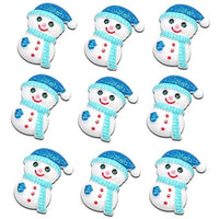 CheeseandU - 20 cabujones de resina para álbumes de recortes con diseño de muñeco de nieve - Arteztik
