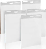 IMPRESA - Paquete de 5 almohadillas de caballete autoadhesivas de 25 x 30 pulgadas, 30 hojas por bloc, papel grueso, grapas fuertes, caballete adhesivo, pósteres para pegar en las paredes - Arteztik
