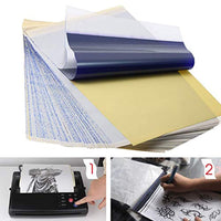 Papel de transferencia de tatuajes por Aokbean 100 piezas de papel de rastreo de tatuajes, papel de plantilla térmica, papel de plantilla de tatuaje para suministros de tatuajes - Arteztik
