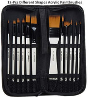 Juego de pintura acrílica MEEDEN de 48 piezas, kit de pintura de lujo con caballete de madera de haya, pinturas acrílicas de 24 x 0.4 fl oz, 12 pinceles acrílicos y suministros de arte adicionales para artistas, principiantes y adolescentes - Arteztik
