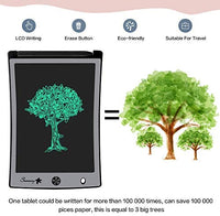 Tablet LCD de escritura tableta, 8.5 pulgadas de dibujo, tabletas para niños, tableros de doodle board, regalos para niños y adultos en casa, escuela y oficina, Azul - Arteztik
