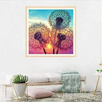 Kit de pintura de diamante 5D para adultos, con diamantes de imitación de cristal para bordar, punto de cruz, manualidades, lienzo, decoración de pared, diente de león - Arteztik

