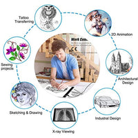 Portátil A4 caja de luz Tracer LED Tracing Light Table 3 Nivel Regulable Light Pad para Diamond Painting Weeding Vinyl Sketching Tattoo Animation Stencil con USB Cable de alimentación para niños artistas - Arteztik
