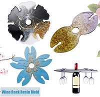 dressplus - Juego de 3 moldes de silicona para vino, bandejas de vidrio irregular de ágata, posavasos, moldes de resina epoxi para manualidades, cuencos y decoración del hogar - Arteztik

