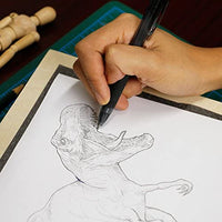 U.S. Art Supply - Papel de transferencia de carbono de grafito (9.0 x 13.0 in, 50 hojas, papel de calco negro para todas las superficies de arte - Arteztik
