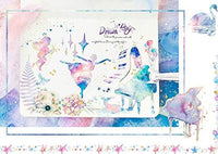 Pegatinas de piano, notas musicales, niña de baile, ángel dorado azul (60 piezas) para decoración de álbumes de recortes, calendarios, arte, manualidades, álbum, diario de balas, pegatinas de carta. - Arteztik
