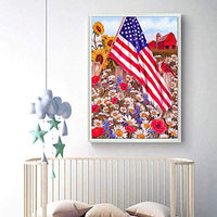 Kit completo de pintura de diamante para adultos y niños, con diamantes redondos para decoración de pared del hogar (13.8 x 17.7 in) - Arteztik
